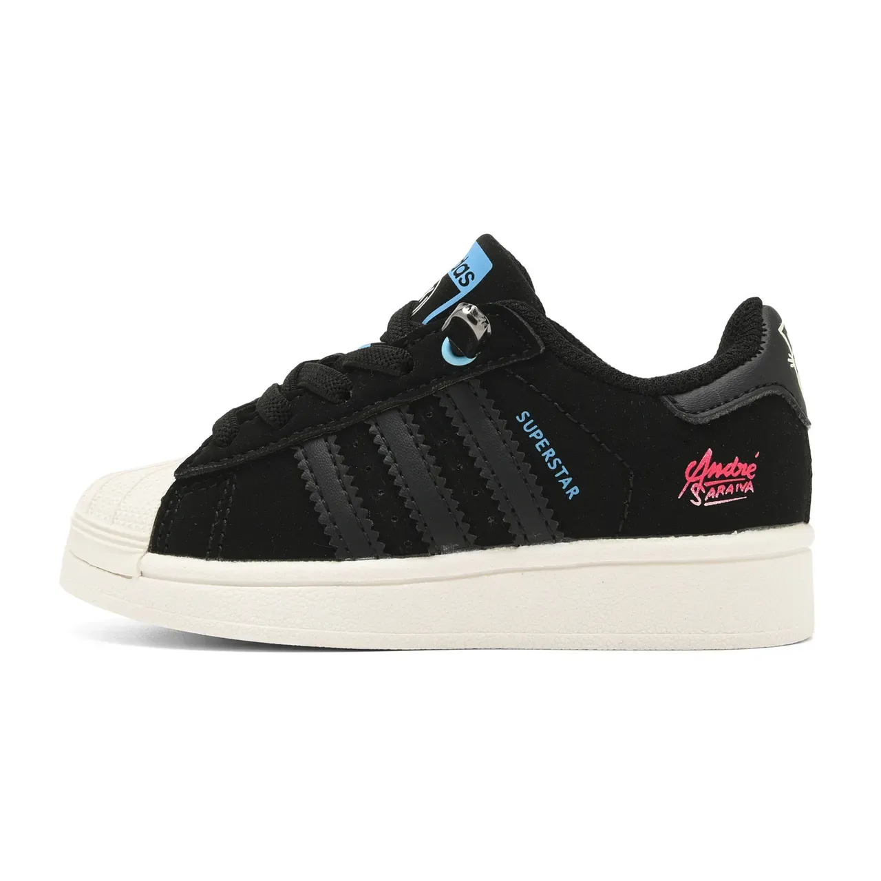Adidas Superstar White Black Red Character Graphic Lifestyle Sneakers 16