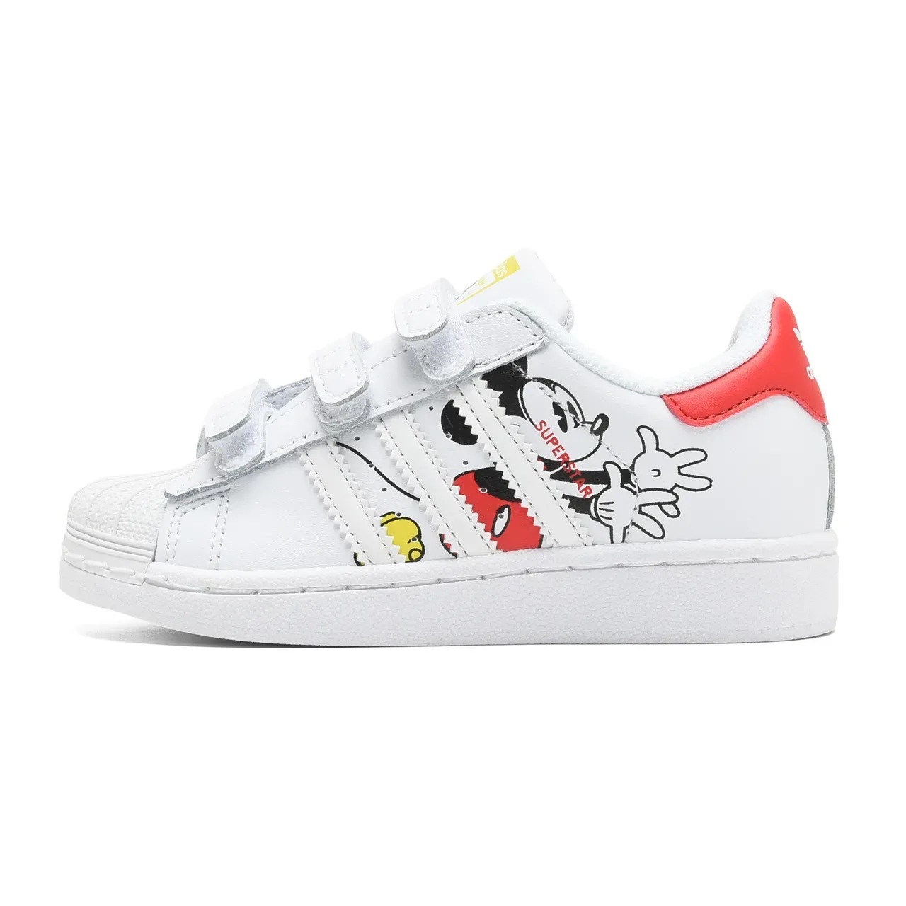 Adidas Superstar White Black Red Character Graphic Lifestyle Sneakers 23