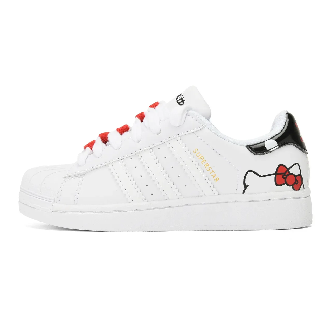 Adidas Superstar White Black Red Character Graphic Lifestyle Sneakers 24