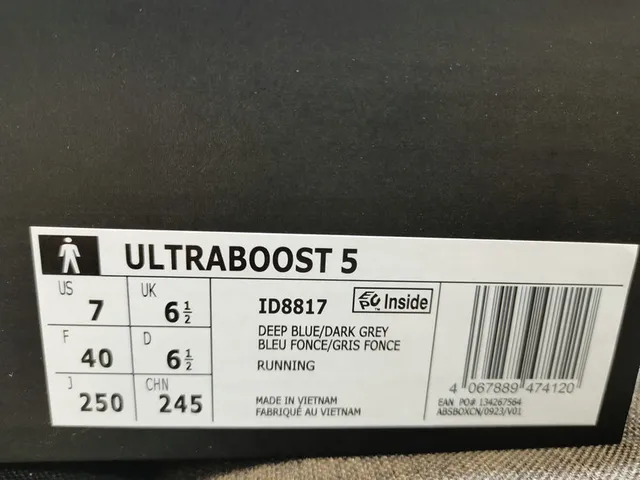 Adidas Ultraboost Blue and White Running Shoes 2