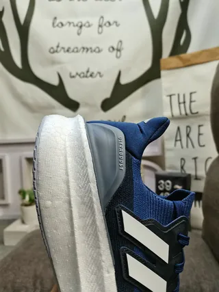 Adidas Ultraboost Blue and White Running Shoes 3