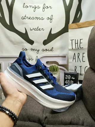 Adidas Ultraboost Blue and White Running Shoes 5