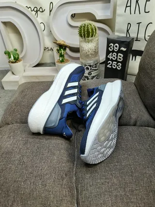 Adidas Ultraboost Blue and White Running Shoes 6
