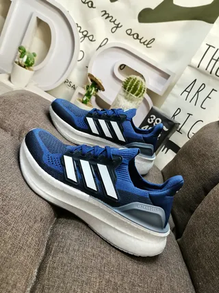Adidas Ultraboost Blue and White Running Shoes 7