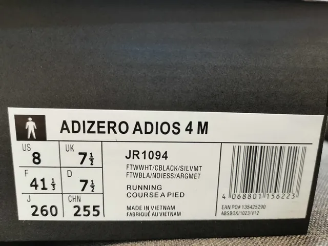 Adidas Chaussures de course Blanc Noir avec upper en tricot léger semelle intermédiaire sculptée empilée 2