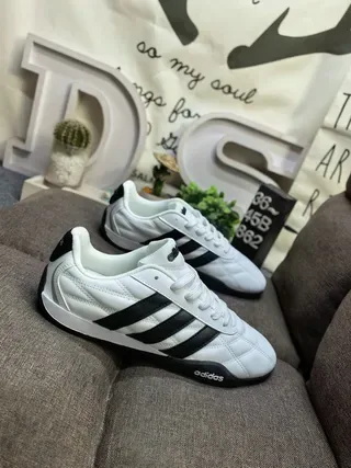 Adidas White Black Quilted Upper Three Stripes Lifestyle Sneakers 9