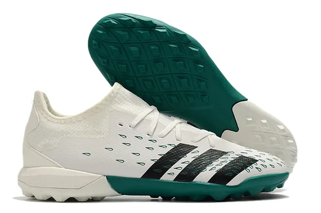 Adidas Chaussures de football à upper en maille multicolore blanc impression abstraite pour turf 10
