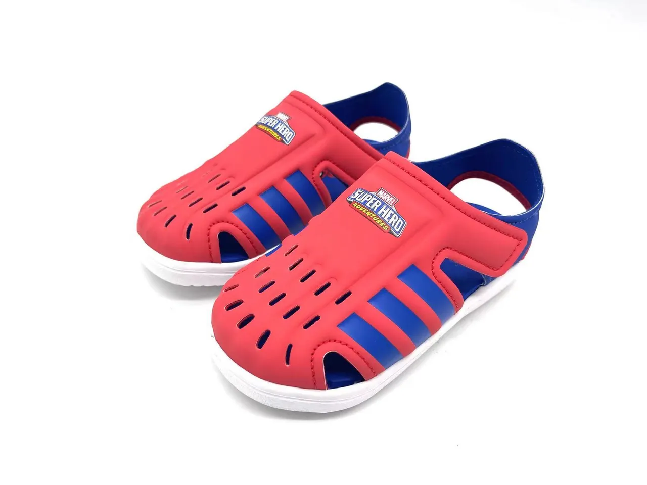Adidas Blanc Rose Perforé Synthétique Supérieur Three-Stripe T-Strap Sandales Casual 3