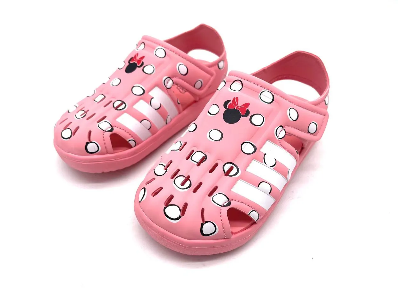 Adidas Blanc Rose Perforé Synthétique Supérieur Three-Stripe T-Strap Sandales Casual 6