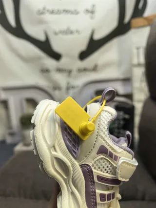 Adidas White Purple Sole Mesh Upper Chunky Sneakers 11