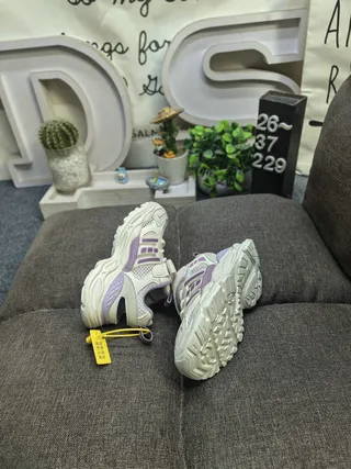 Adidas White Purple Sole Mesh Upper Chunky Sneakers 14