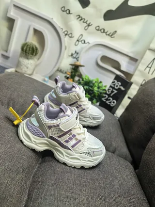Adidas White Purple Sole Mesh Upper Chunky Sneakers 17