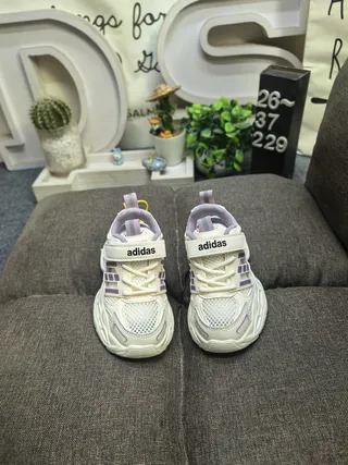 Adidas White Purple Sole Mesh Upper Chunky Sneakers 18