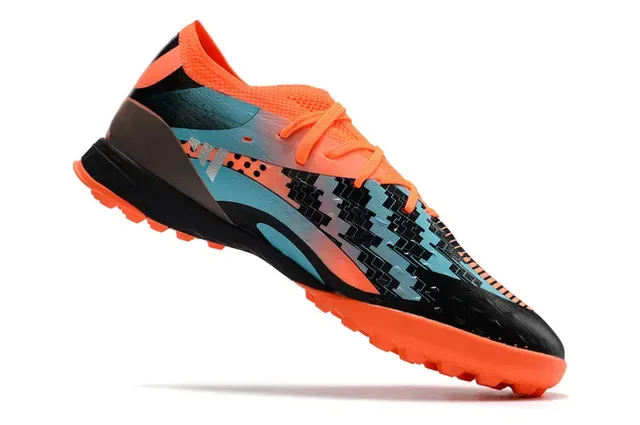 Adidas X Orange Black Low-Cut Shoe Synthetic Mesh And Overlay Upper Turf Soccer Shoes 2