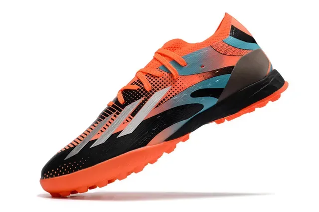 Adidas X Orange Black Low-Cut Shoe Synthetic Mesh And Overlay Upper Turf Soccer Shoes 3