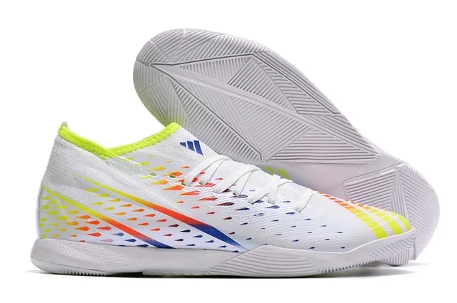 Adidas X Blanc Multicolore Basse Perforé Synthétique Haut Chaussures de Football Indoor 20