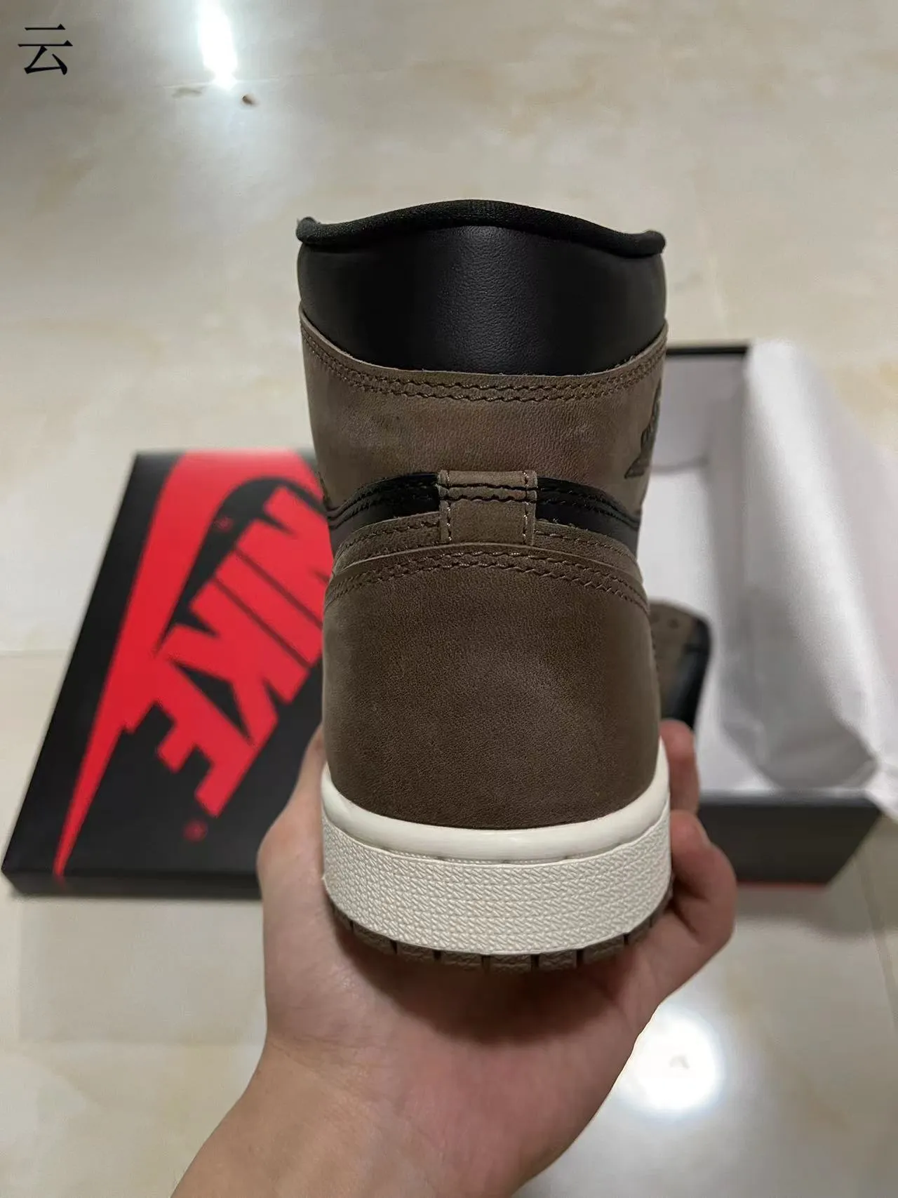 Air Jordan 1 Black Brown Suede High-Top Basketball Shoes 6