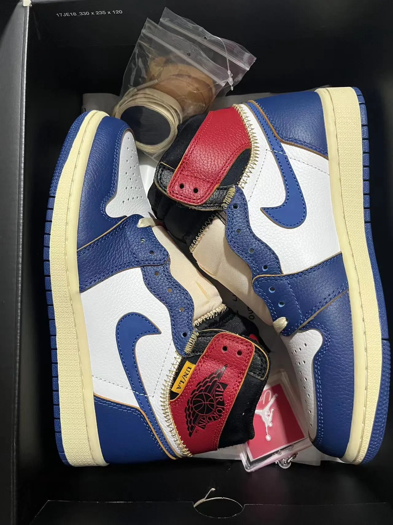 Air Jordan 1 High Zip Navy White Red Cream Basketball Shoes 11