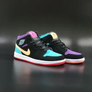 Air Jordan 1 Zapatos de Baloncesto Multicolor con Paneles High-Top