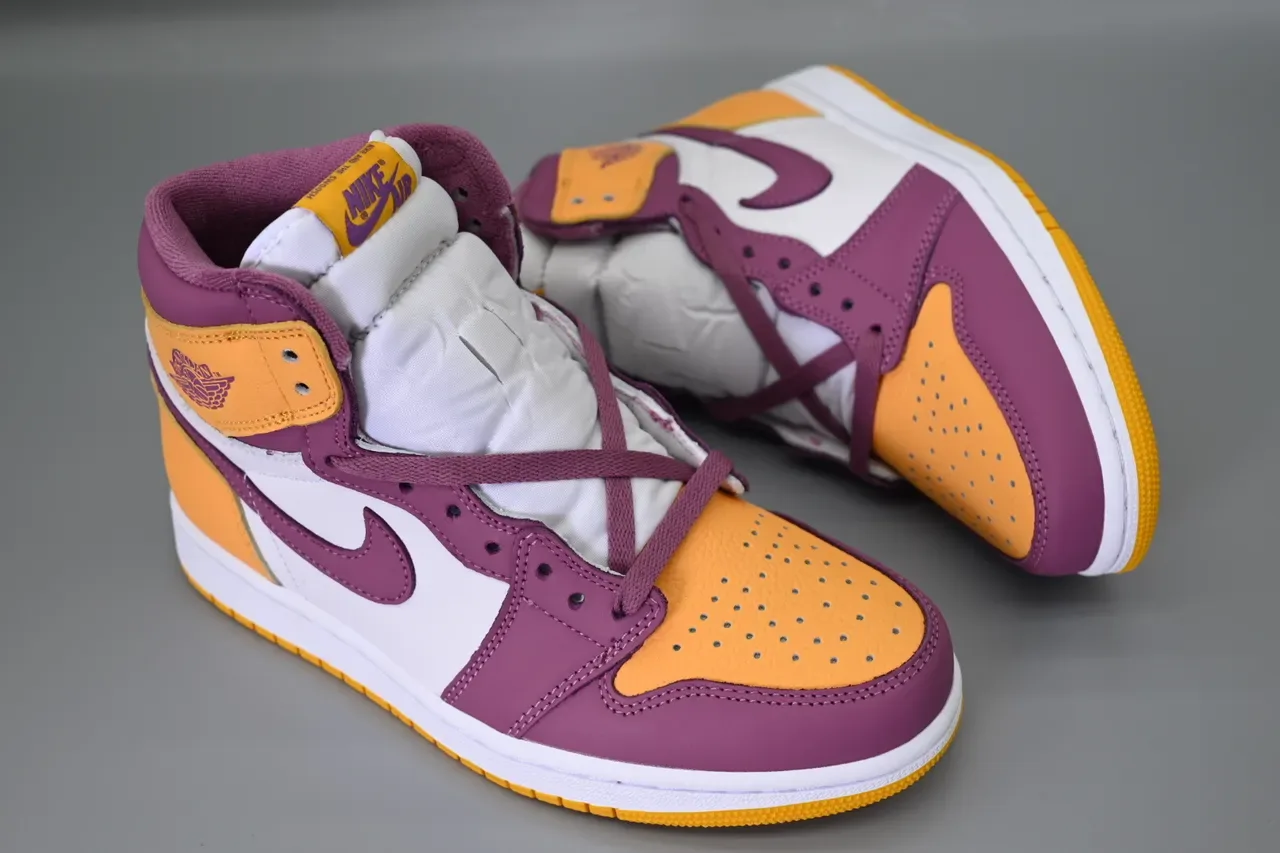 Air Jordan 1 Purple Orange White Chaussures de basket-ball 2