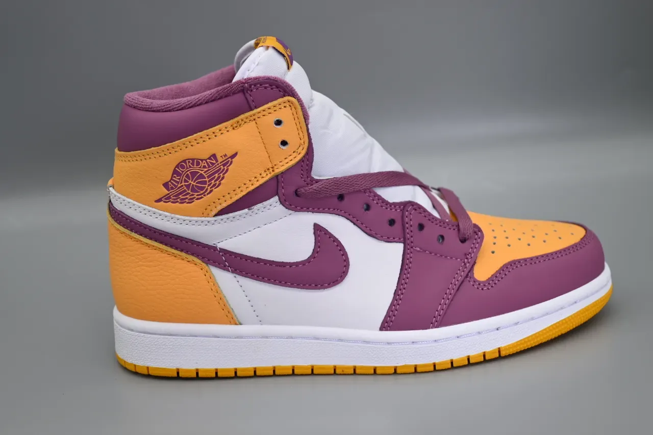 Air Jordan 1 Purple Orange White Chaussures de basket-ball 4