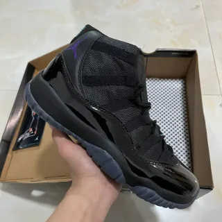 Air Jordan 11 Negro y Púrpura Jumpman Zapatos de Baloncesto