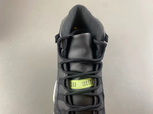 Air Jordan 11 Marbled Black Translucent Lime Green Zapatillas de Baloncesto 6