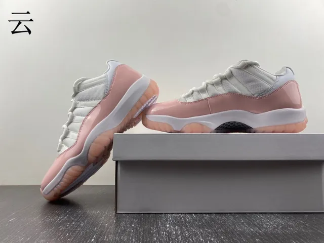 Air Jordan 11 Pale Pink Patent Leather Basketball Shoes 13