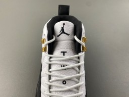 Air Jordan 12 White Black Gold Basketball Shoes 6