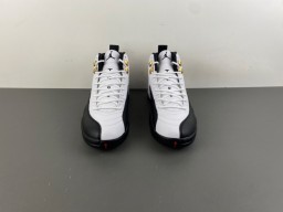 Air Jordan 12 White Black Gold Basketball Shoes 12