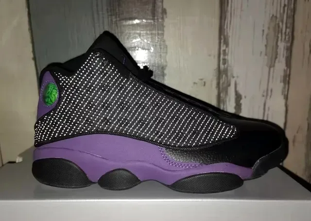 Air Jordan 13 Chaussures de Basket Noir Violet 5
