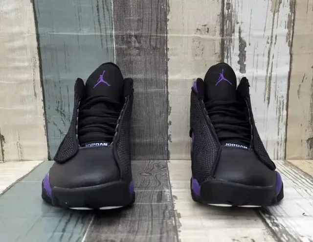 Air Jordan 13 Chaussures de Basket Noir Violet 6