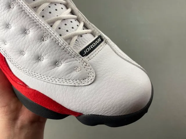 Air Jordan 13 White Red Black Basketball Shoes 2