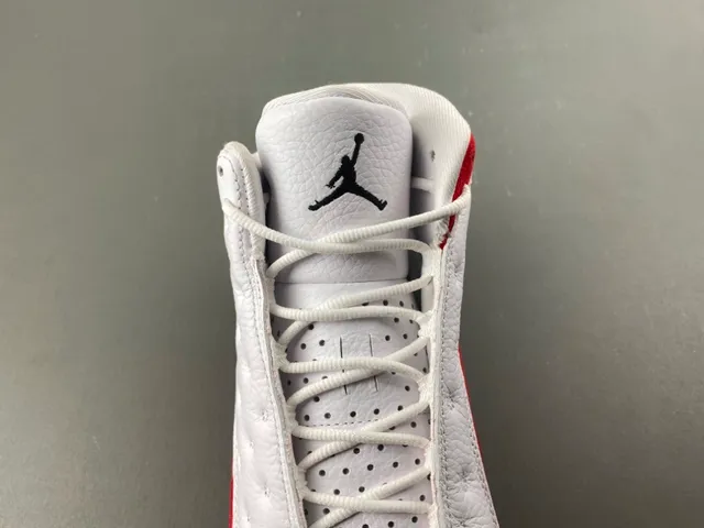Air Jordan 13 White Red Black Basketball Shoes 7
