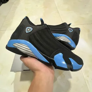 Air Jordan 14 Black University Blue Basketball Shoes