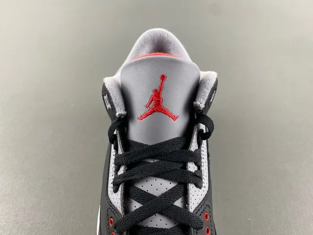 Air Jordan 3 Black Cement Elephant Print Basketball Shoes 6