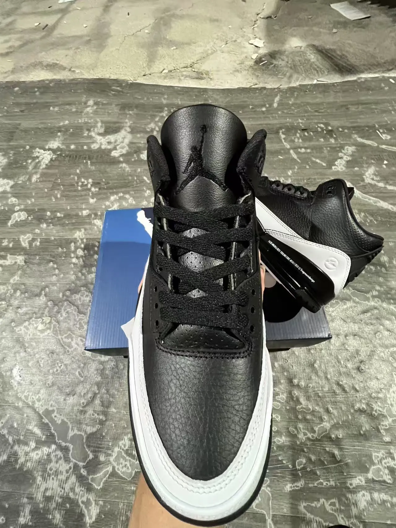 Air Jordan 3 Black White Basketball Shoes 3