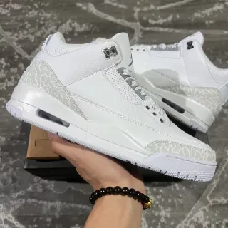 Air Jordan 3 白色爆裂纹篮球鞋