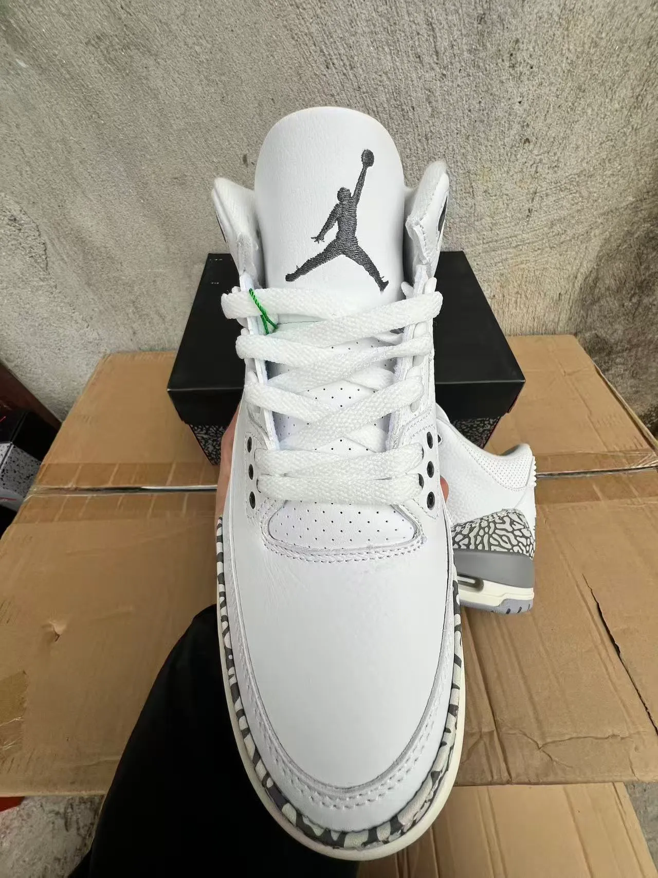 Air Jordan 3 White Elephant Print Basketball Shoes 3
