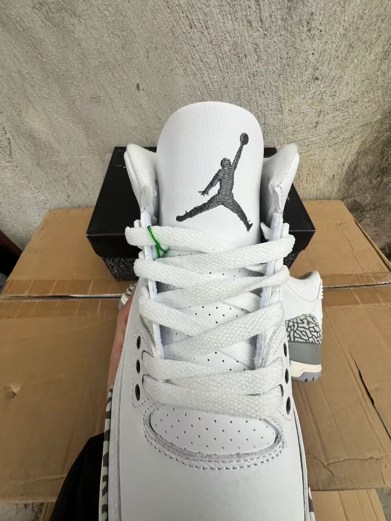 Air Jordan 3 White Elephant Print Basketball Shoes 4