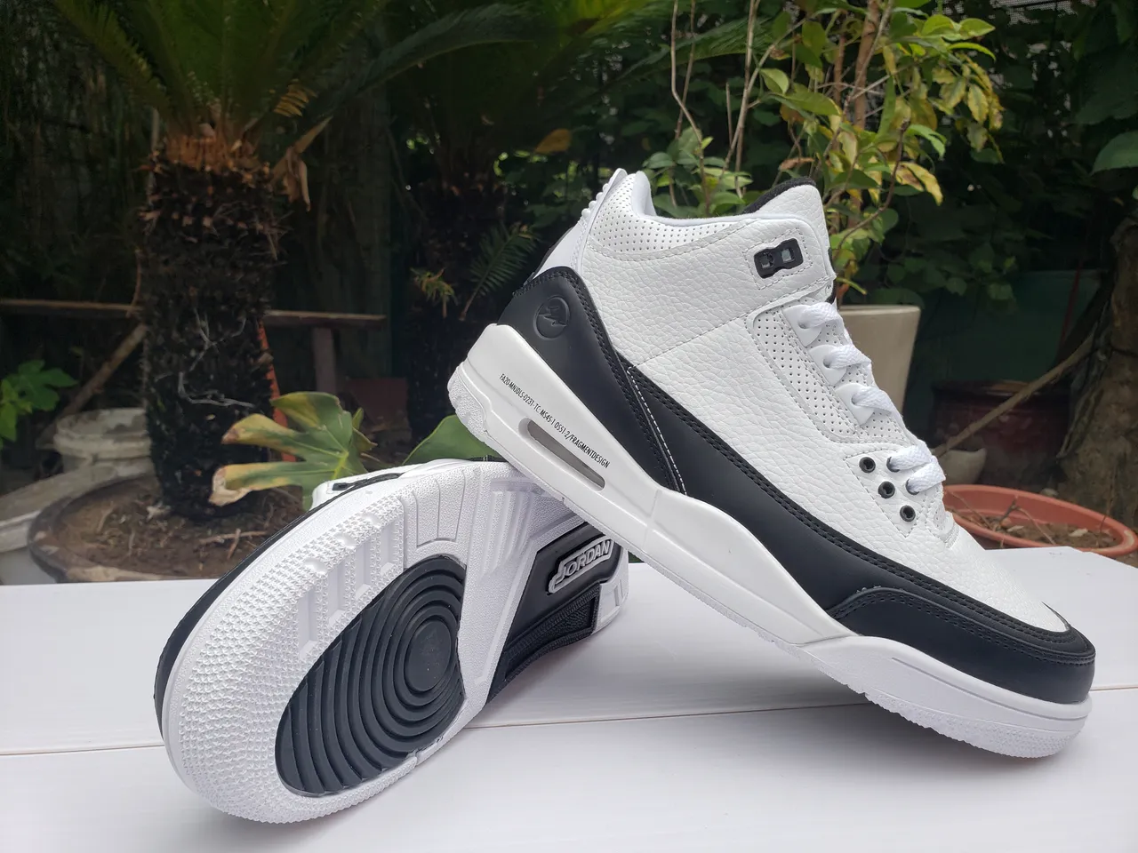 Air Jordan 3 White Navy Basketball Shoes 3