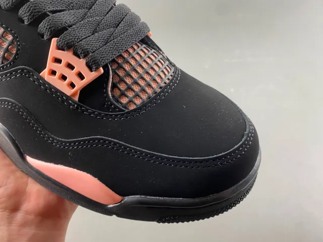 Tênis de basquete Air Jordan 4 preto e ouro rosa 2