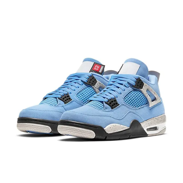 Air Jordan 4 Light Blue Speckled Cement Basketball Shoes 3