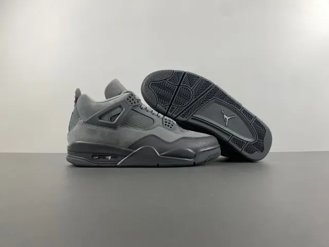 Air Jordan 4 Cinza Monocromático Tênis de Basquete 12