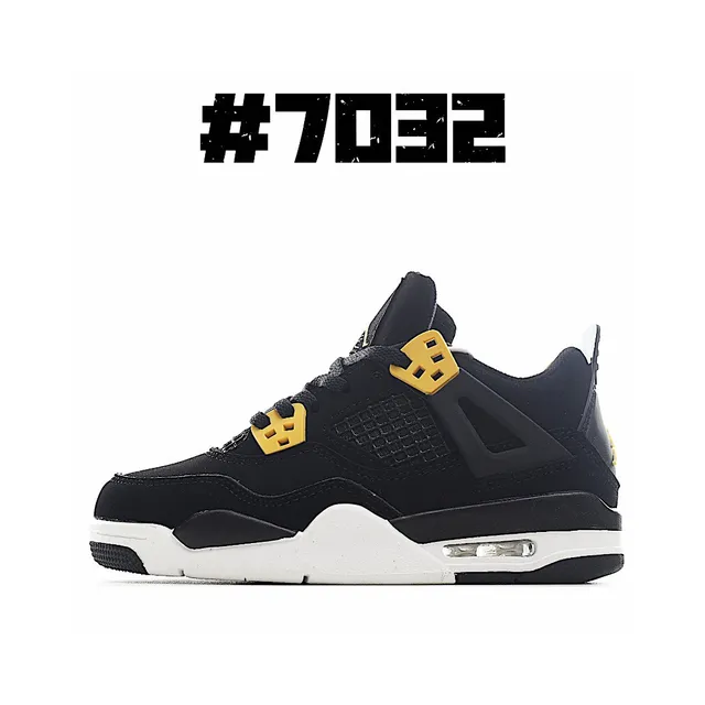 Air Jordan 4 Retro Black Gold Basketball Shoes 3