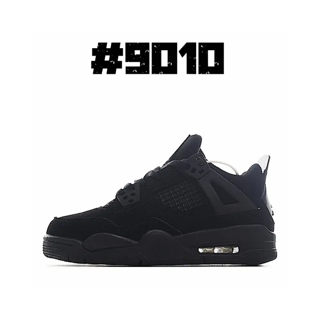 Air Jordan 4 Retro Black Gold Basketball Shoes 10