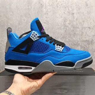Air Jordan 4 Royal Blue Suede Basketball Shoes
