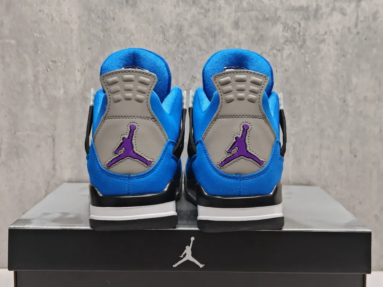 Air Jordan 4 Royal Blue Suede Basketball Shoes 5