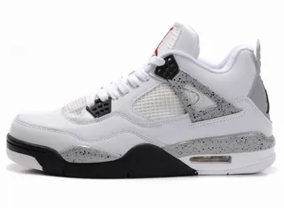 Air Jordan 4 Tênis de Basquete Branco Preto Vermelho 6