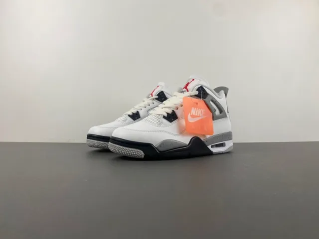 Air Jordan 4 White Cement Basketball Shoes 10